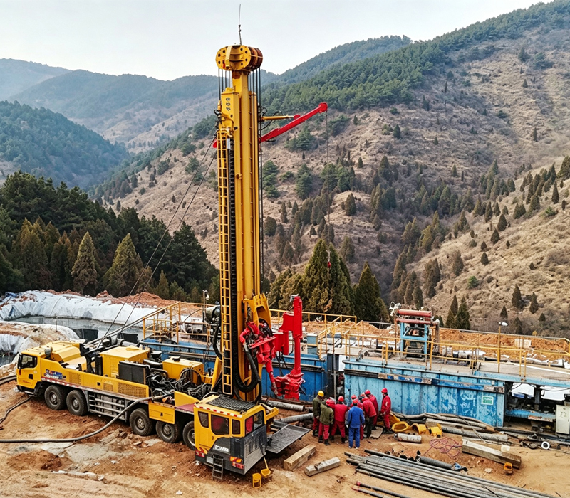 Truck-mounted all-terrain drilling rig XSC30-1200